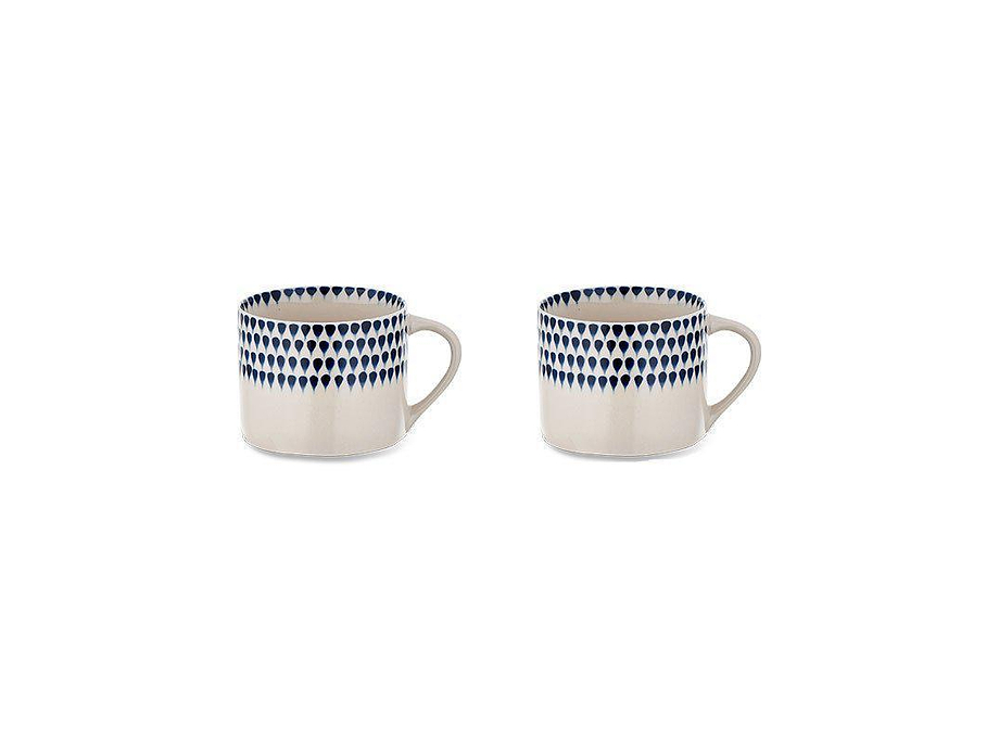 Indigo Drop Mug - Small (Set of 2)