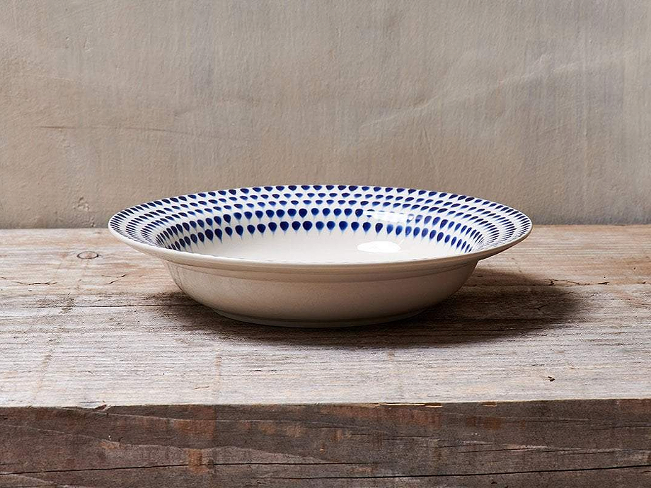 Indigo Drop Pasta Bowl