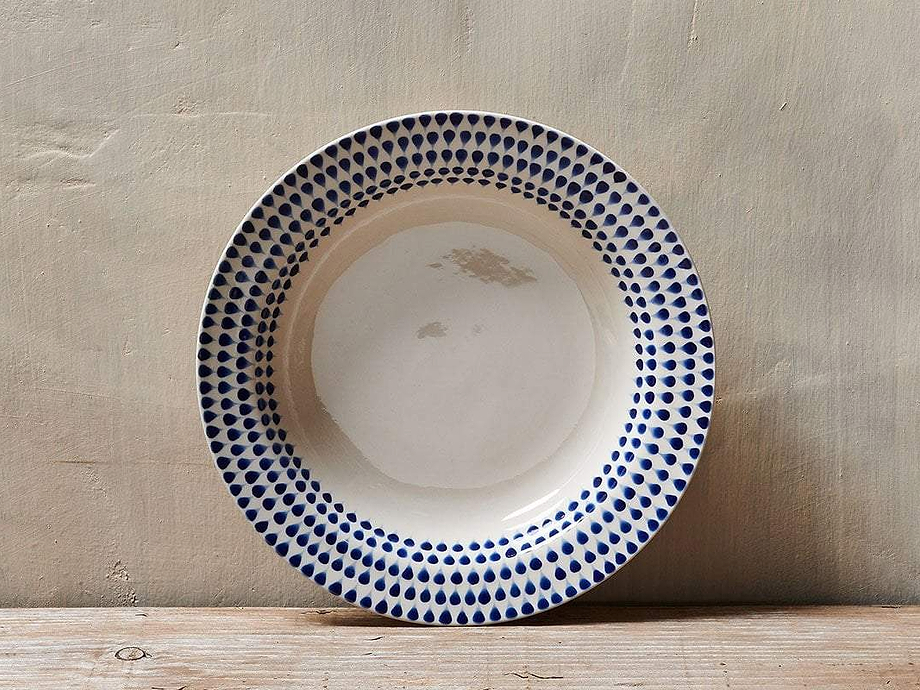 Indigo Drop Pasta Bowl