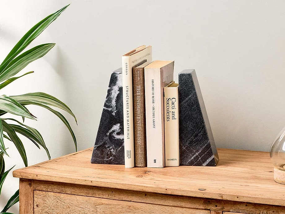 Juda Marble Bookends