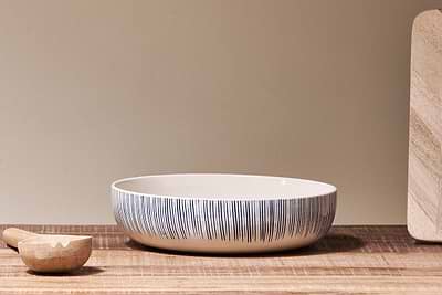 Karuma Ceramic Serving Bowl-nkuku