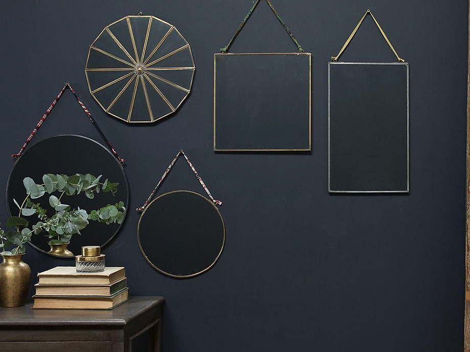 Kiko Round Mirror - Brass