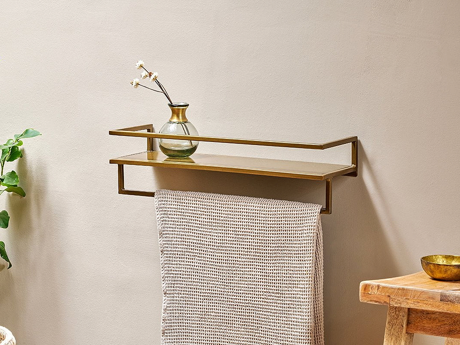 Mahi Wall Shelf With Towel Rail