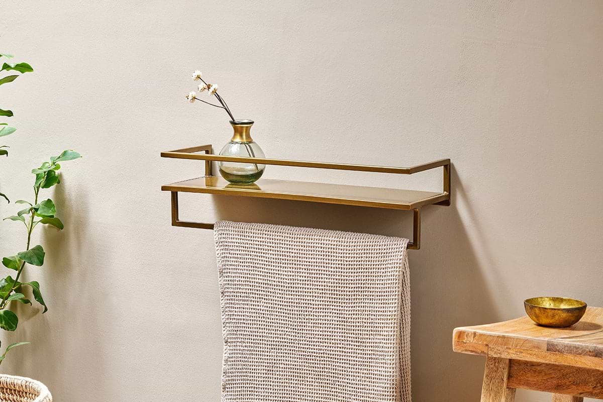 Mahi Wall Shelf With Towel Rail
