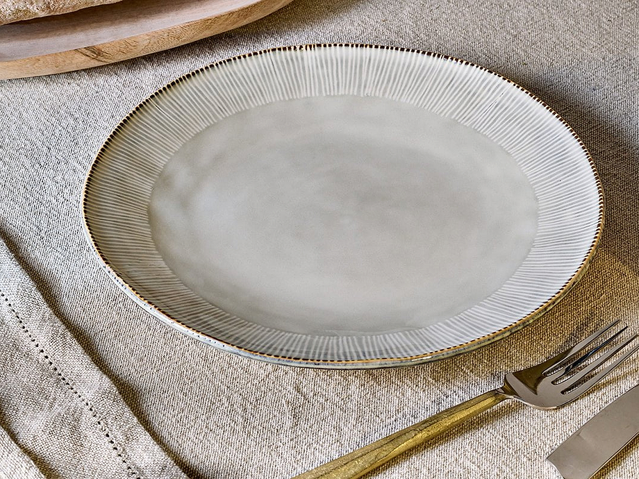 Malia Dinnerware Set - Cream (Set of 12)