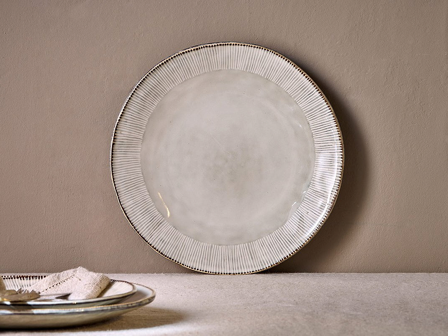 Malia Dinner Plate - Cream
