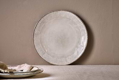 Malia Dinner Plate - Cream-nkuku