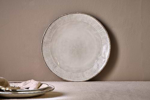 Malia Dinner Plate - Cream-nkuku