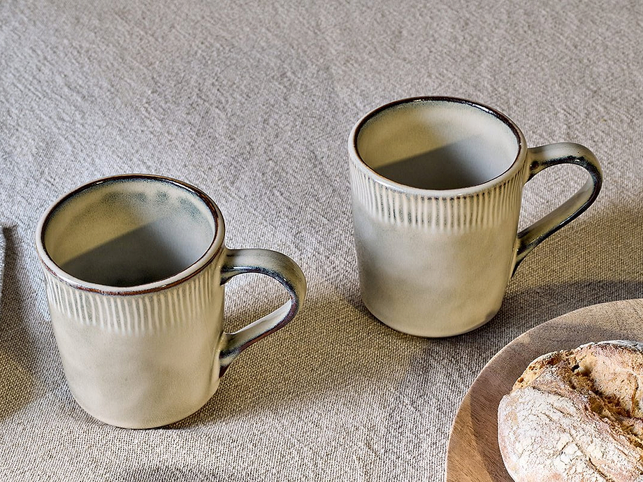 Malia Mug - Cream - (Set of 2)