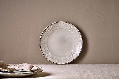 Malia Side Plate - Cream-nkuku