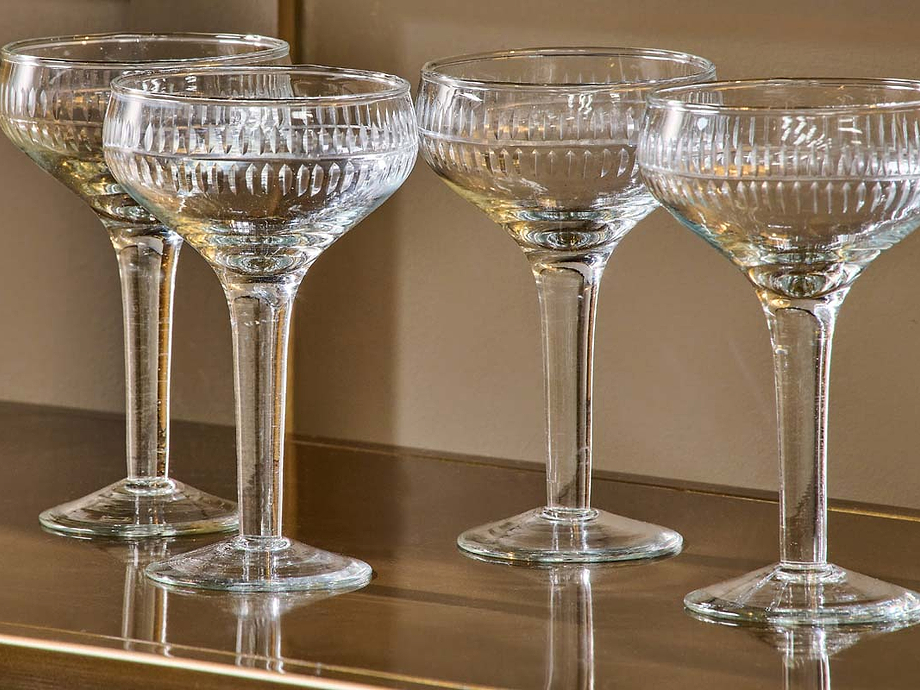 Mila Champagne Glass - Clear - (Set of 4)
