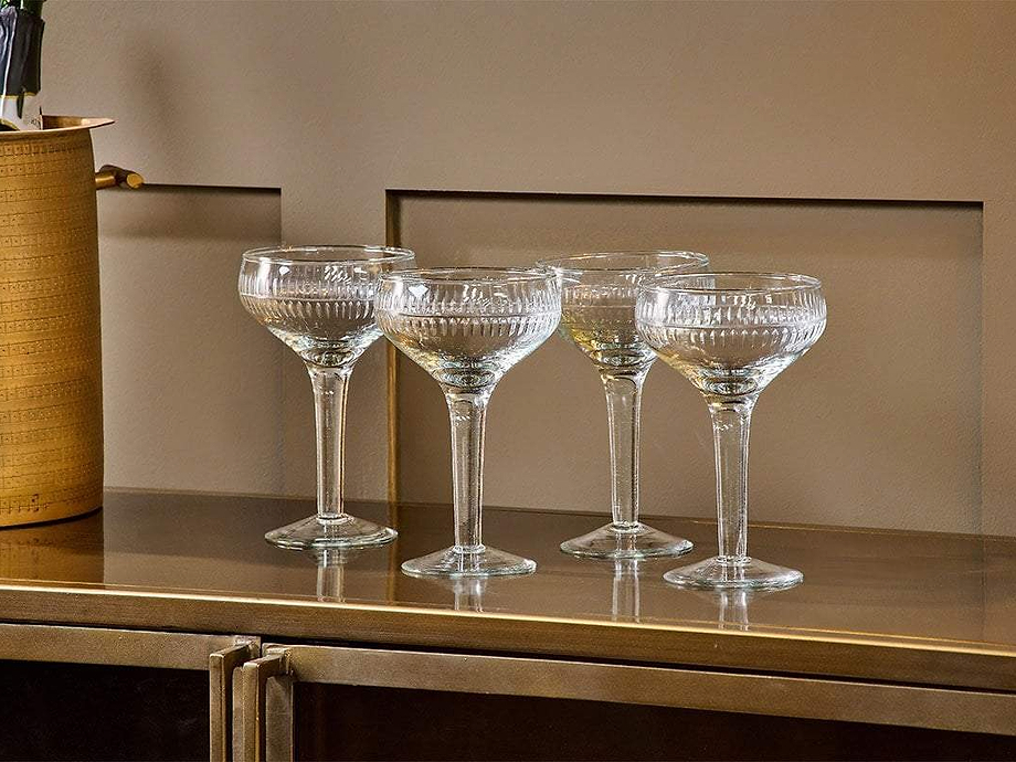 Mila Champagne Glass - Clear - (Set of 4)