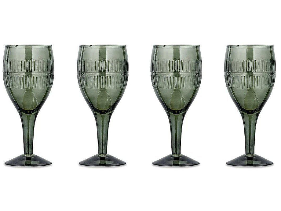 Mila Wine Glass - Dark Emerald (Set of 4)