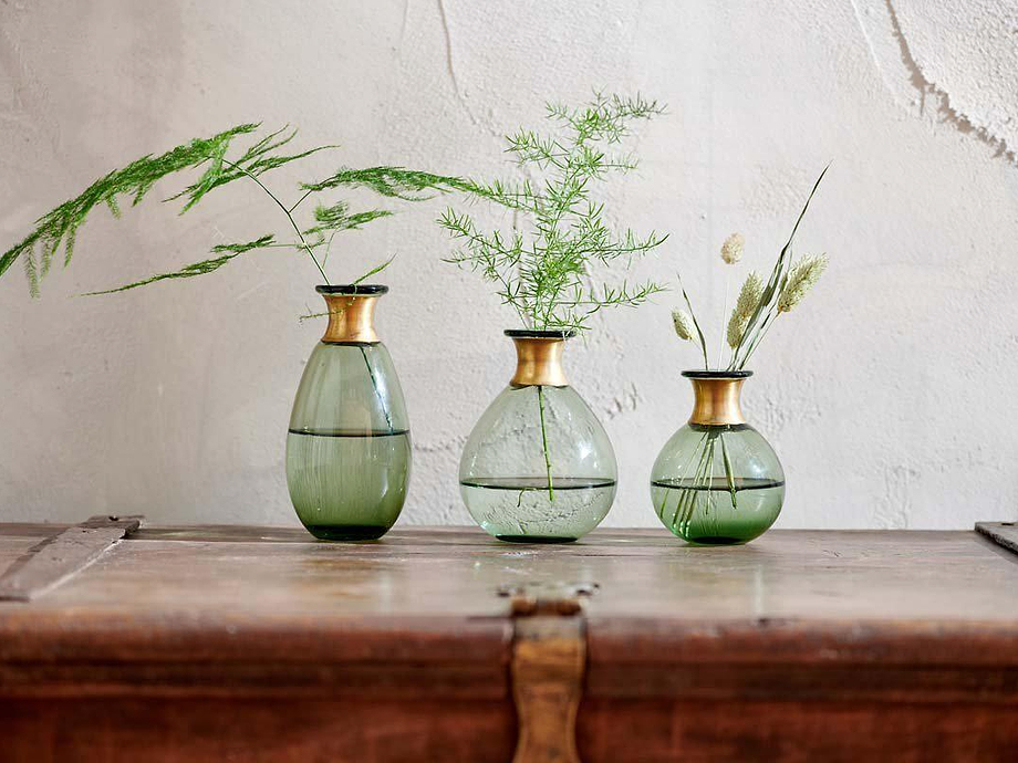 Miza Mini Glass Vase - Green
