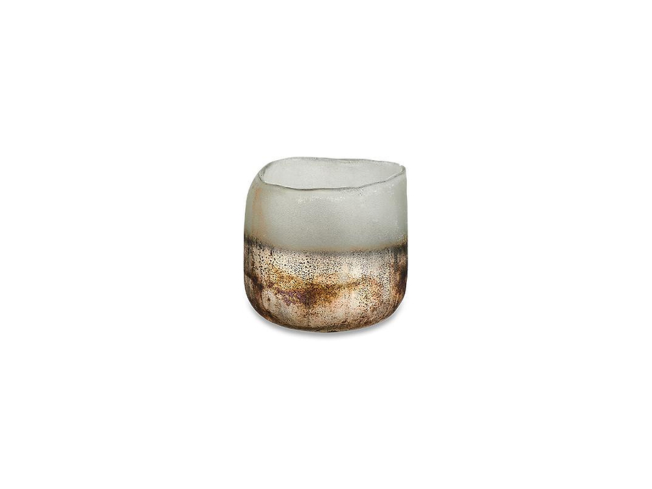 Ngolo Tealight Holder - Aged Smoke