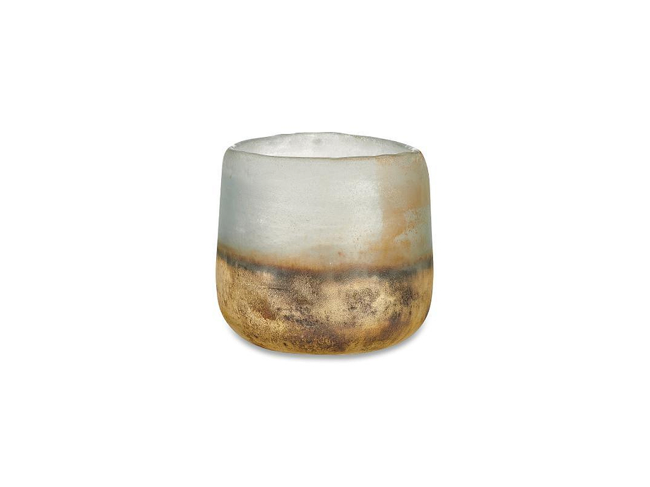 Ngolo Tealight Holder - Aged Smoke