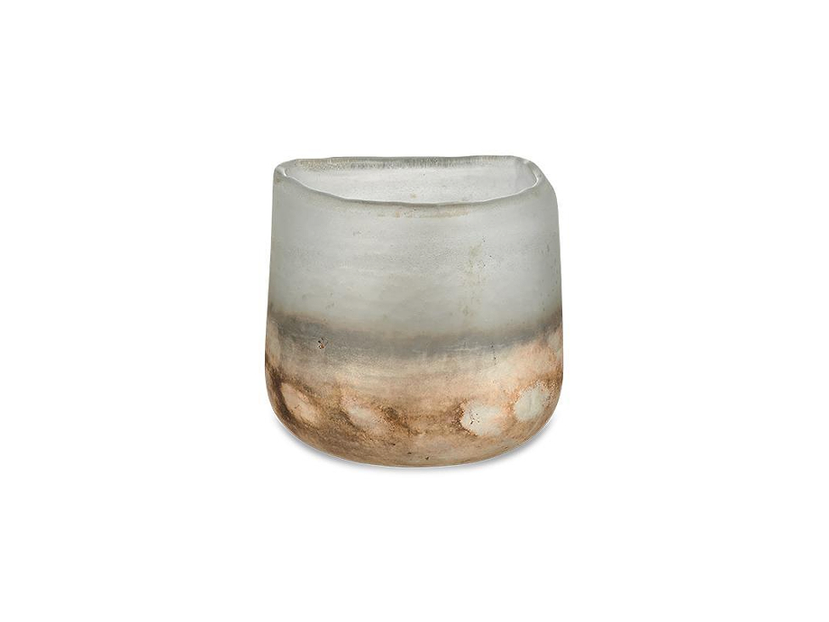 Ngolo Tealight Holder - Aged Smoke