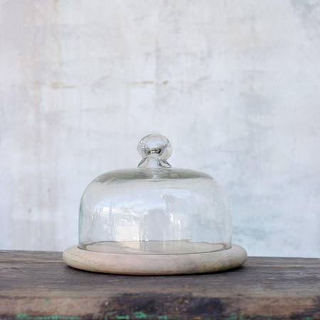 Recycled Glass Bell Dome - Small-nkuku