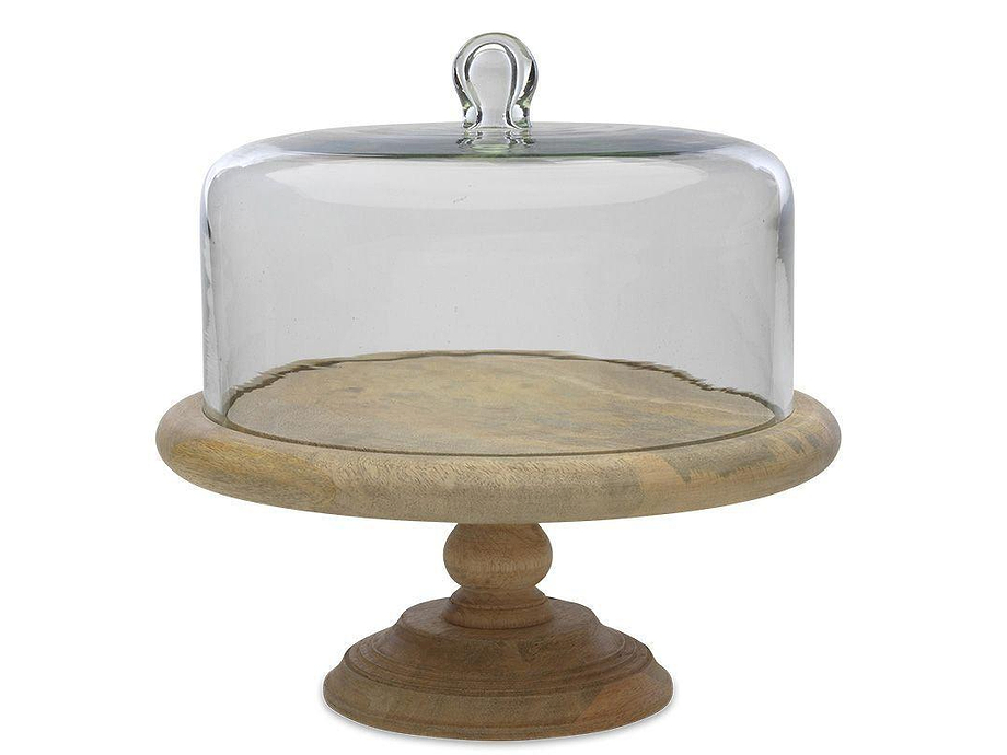 Recycled Glass Dome Cake Stand
