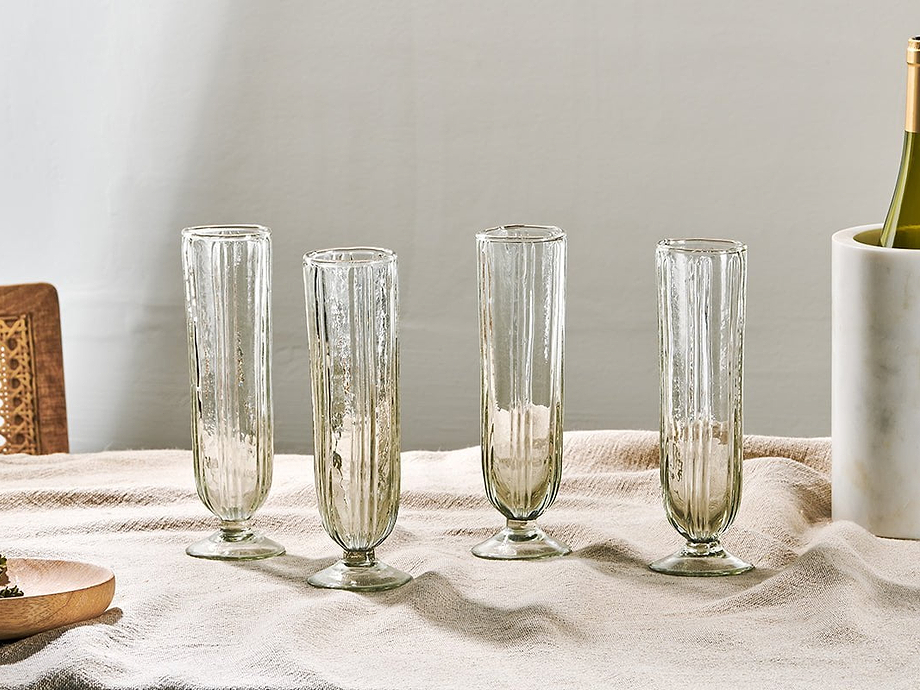 Sigiri Champagne Glass - Clear - (Set of 4)