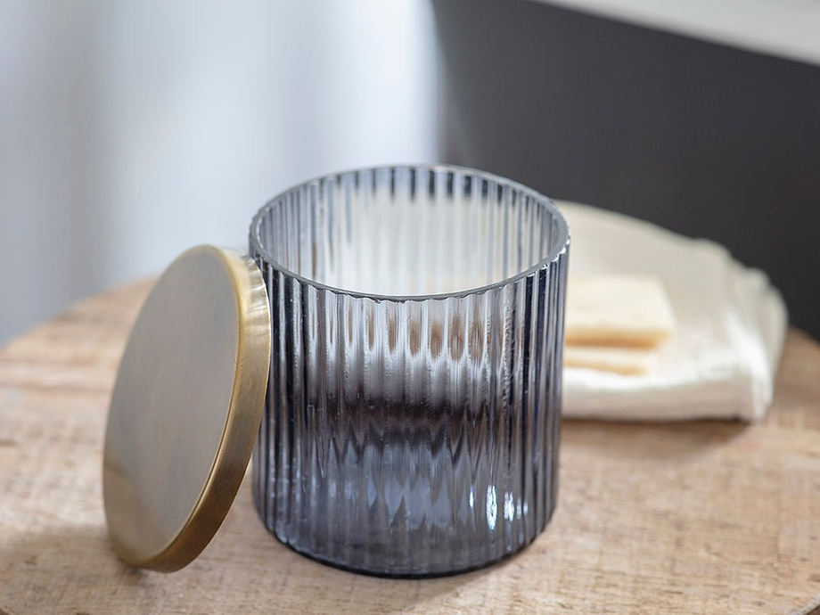 Valeska Recycled Glass Storage Pot