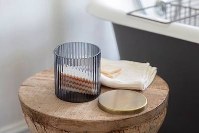 Valeska Recycled Glass Storage Pot-nkuku