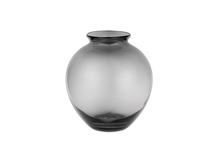 Vanita Glass Vase - Smoke - Wide