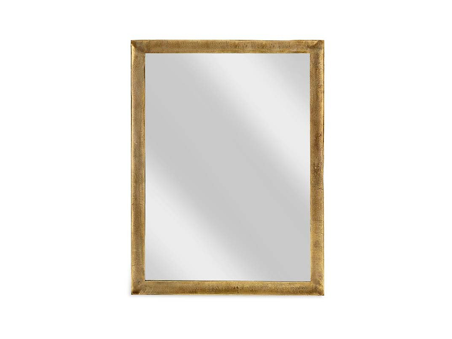 Yadur Rectangular Mirror - Antique Brass - Large