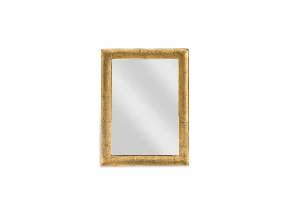Yadur Rectangular Mirror - Antique Brass - Small