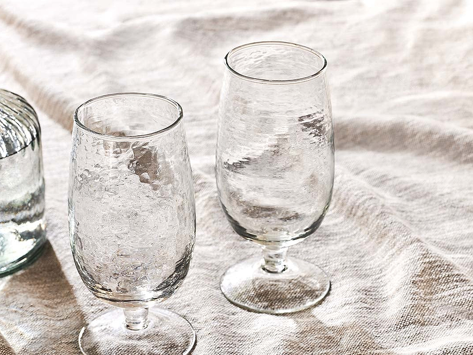 Yala Hammered Glass - Clear (Set of 4)