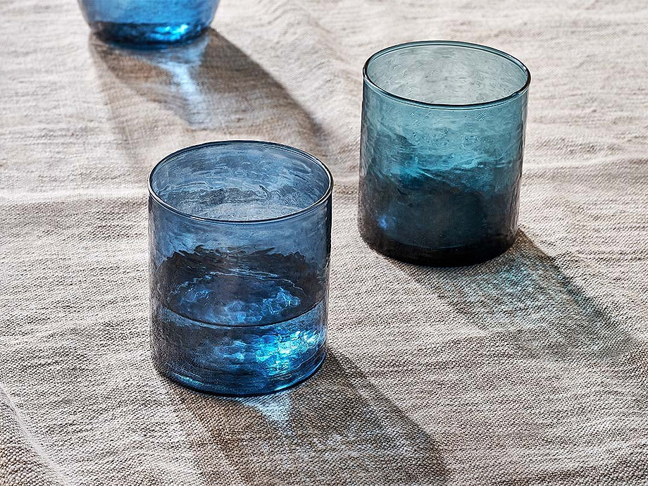 Yala Hammered Tumbler - Indigo (Set of 4)