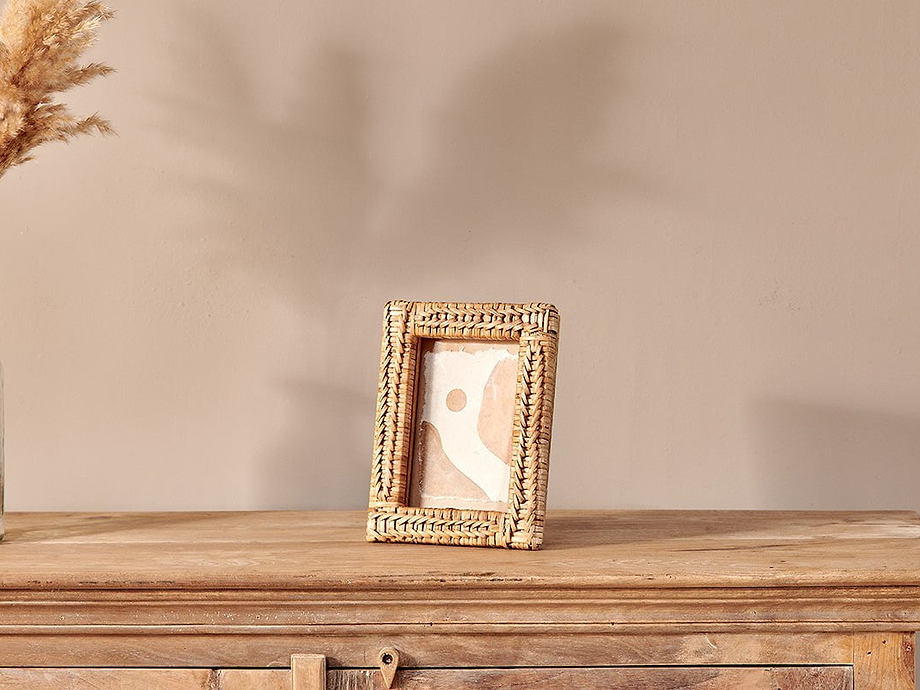 Yanis Rattan Photo Frame