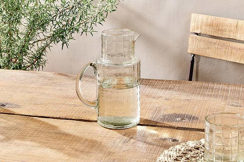 nkuku SERVEWARE Adhit Glass Jug - Clear