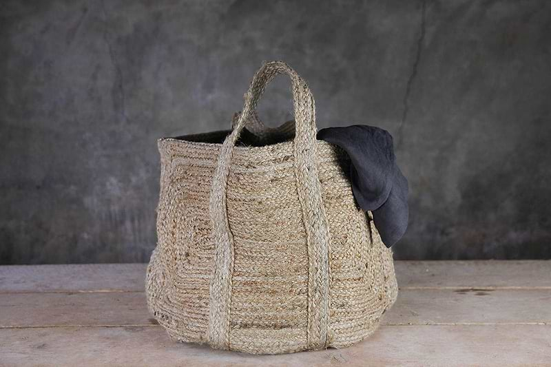 Nkuku Storage & Baskets Braided Hemp Storage Basket - Natural