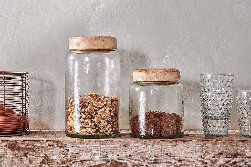 Nkuku KITCHEN ACCESSORIES Charal Storage Jar - Clear