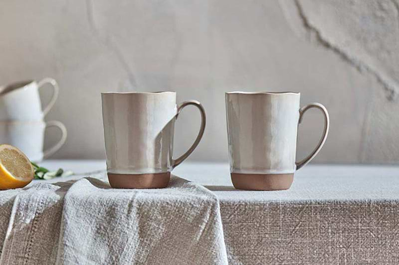 Nkuku Tableware Edo Large Mug - Terracotta (Set of 2)