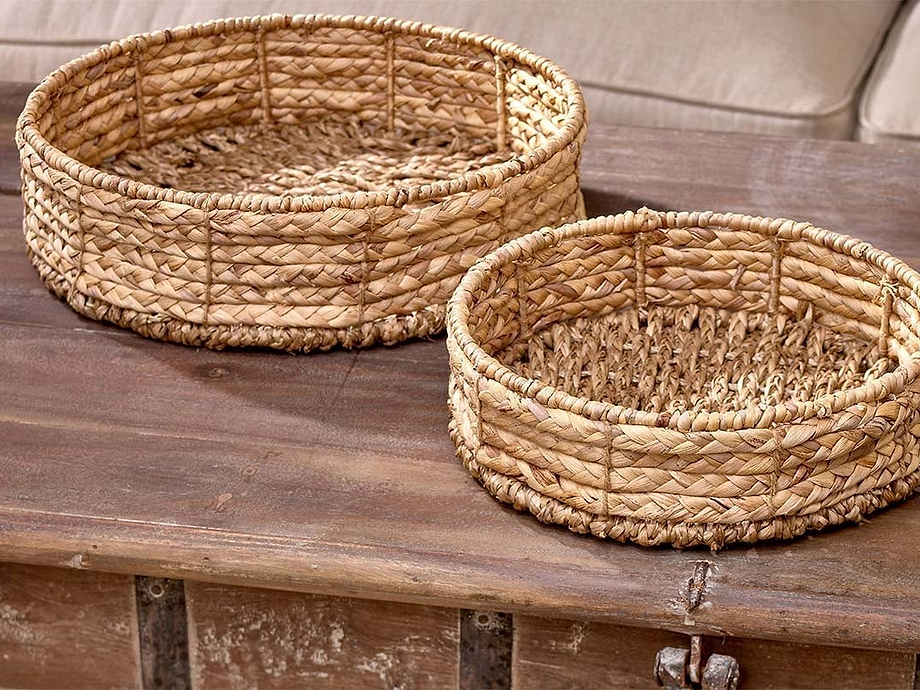 Kamtha Water Hyacinth Tray