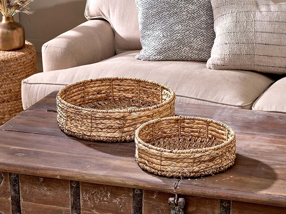 Kamtha Water Hyacinth Tray