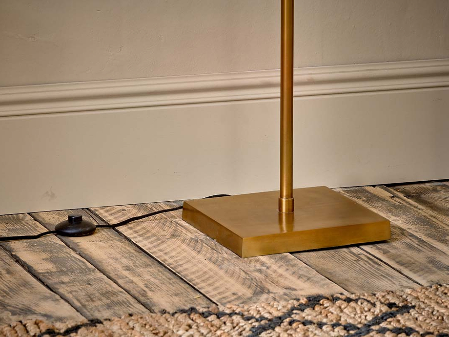 Kara Floor Lamp - Brass