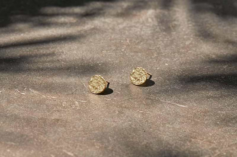 Nkuku JEWELLERY & ACCESSORIES Karnataka Disc Earring Studs