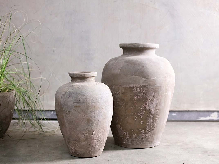Affiti Clay Tapered Pot - Large