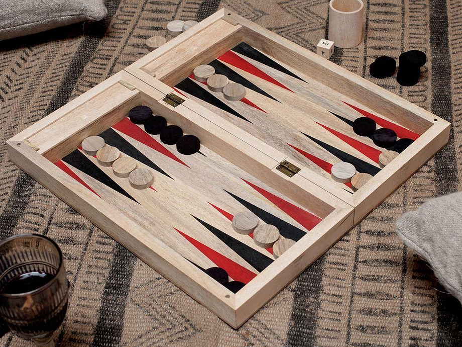 Mango Wood Backgammon