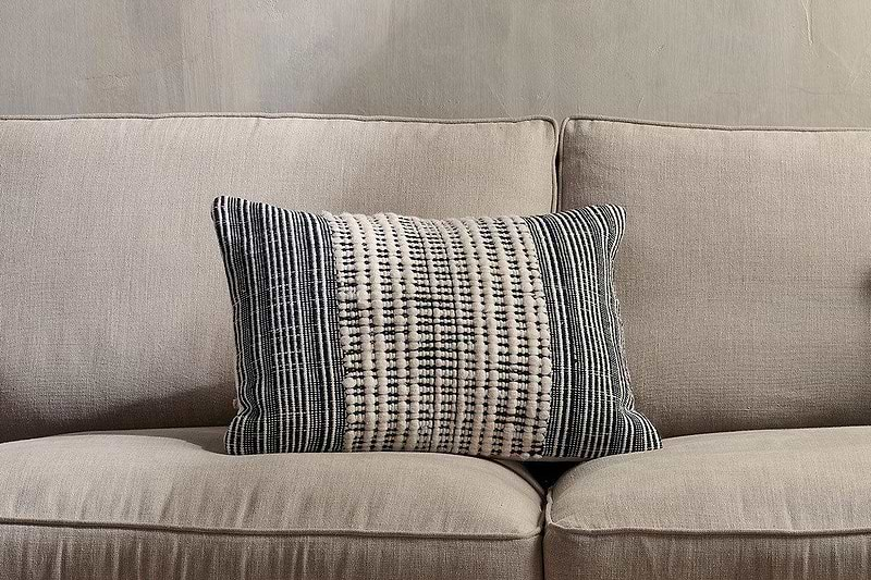 Nkuku Cushions & Throws Mika Recycled Cushion Cover - Rectangle