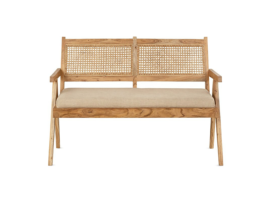 Nalrina acacia and cane sofa
