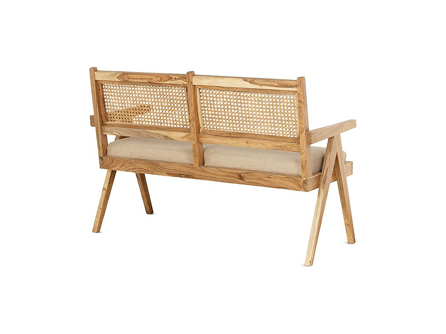 Nalrina acacia and cane sofa