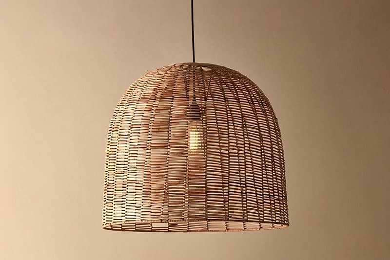 Nkuku LIGHTING Noko Wicker Dome Pendant - Large