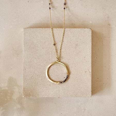 Nkuku Jewellery & Accessories Obini Pyrite Necklace