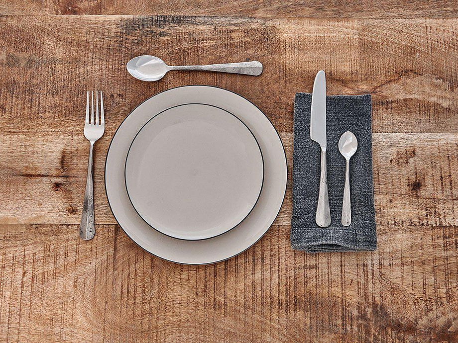 Osko Cutlery Set - Brushed Silver (Set of 16)