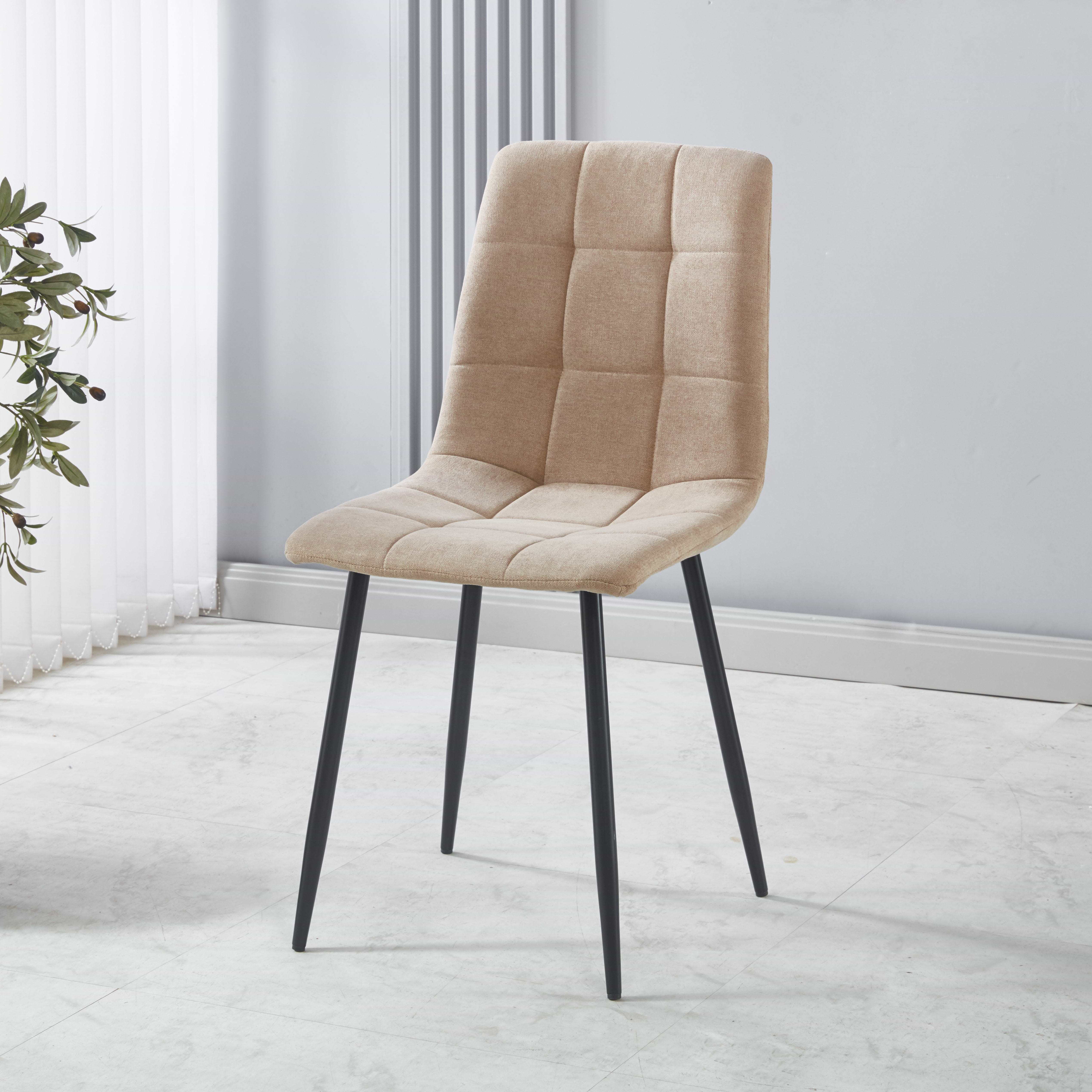 סט פינת אוכל שולחן עגול נפתח צבע עץ אלון 120-160 ס"מ בתוספת 4 כיסאות מרופדים במגוון צבעים דגם שחר (חול)