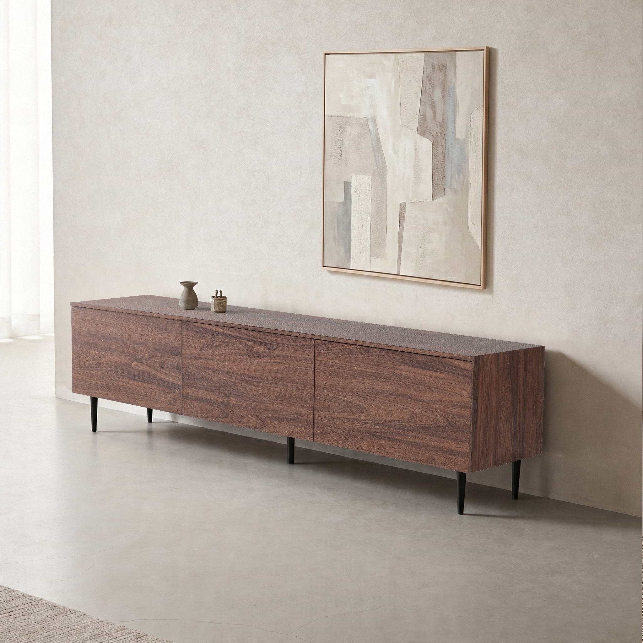 מזנון טלוויזיה בצבע אגוז אורך 200 ס"מ דגם ספיר